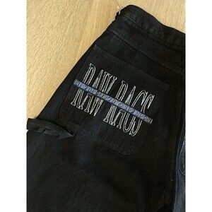 Vintage Raw Rags Black Carpenter Jeans 31x34 Baggy Y2K Streetwear NWT